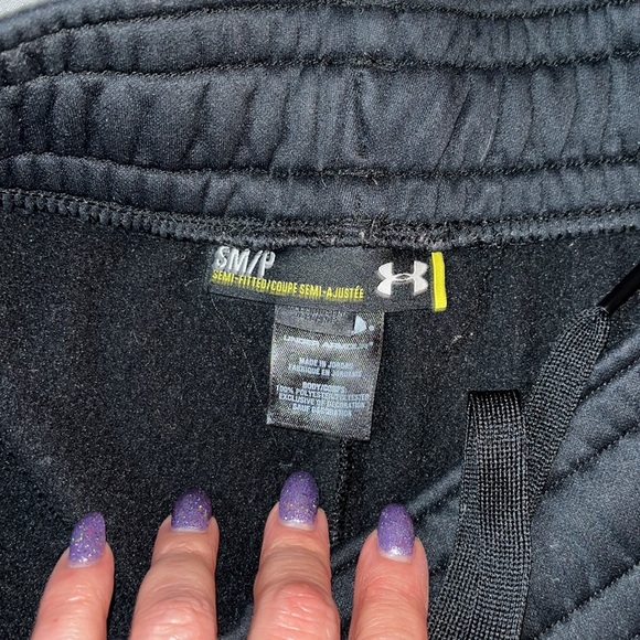 Under Armour black track pants. Size small. - Picture 8 of 10